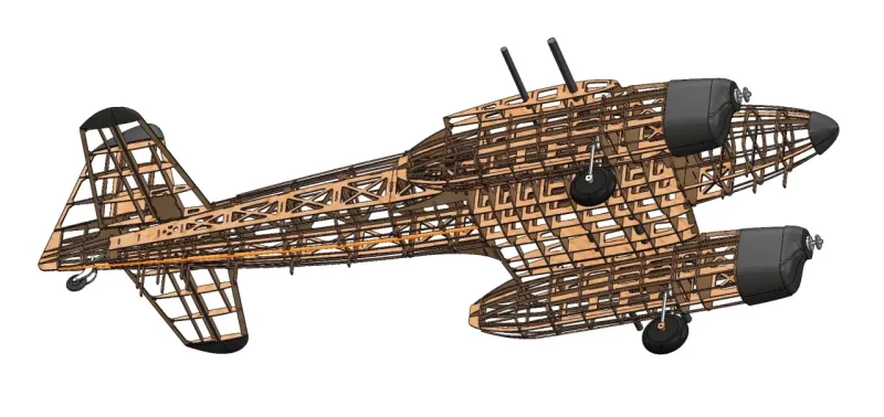 Caudron C640 Typhon 2690mm Lasercut Baukasten